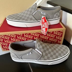 Vans Asher Gray Checker Dot Size 10